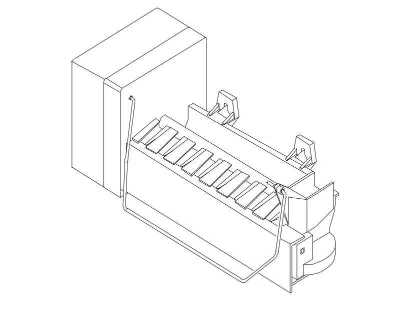 50810 – DAVE CARTER Ice Maker Assembly, Replacement For Norcold N7/ N8/ N10 Polar Series Refrigerators Hard Tray